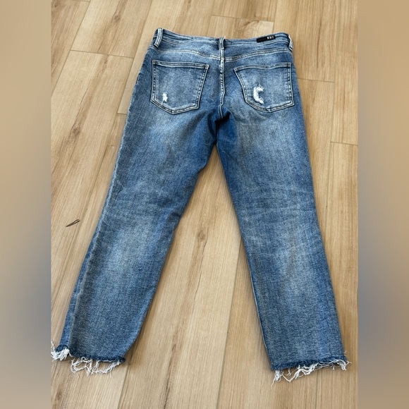Kut from the Kloth Rachael Fab Ab Mom Jeans High Rise Distressed Raw Hem Sz 4 - Picture 7 of 13
